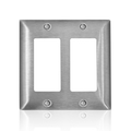 Leviton Wallplate 2G Decora Ss SL262-000